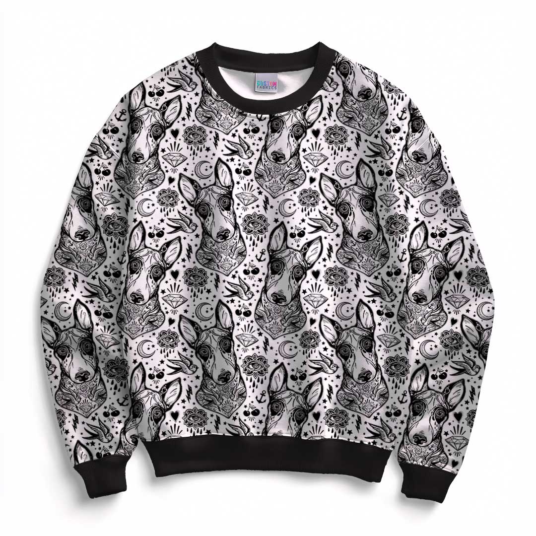 Tattoo Dog Fabric