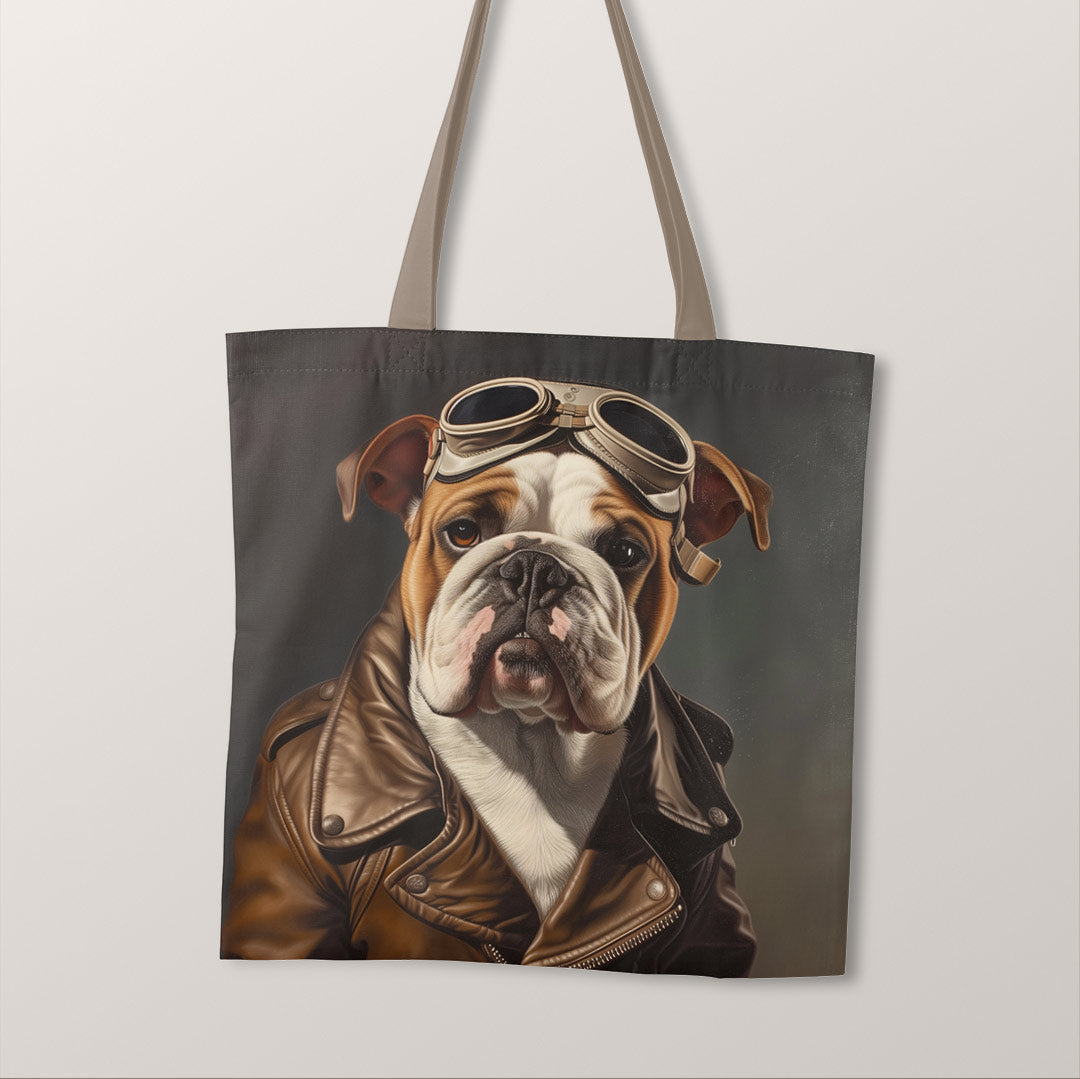 TOTE Fabric Bag Panel Bulldog Aviator TP-280