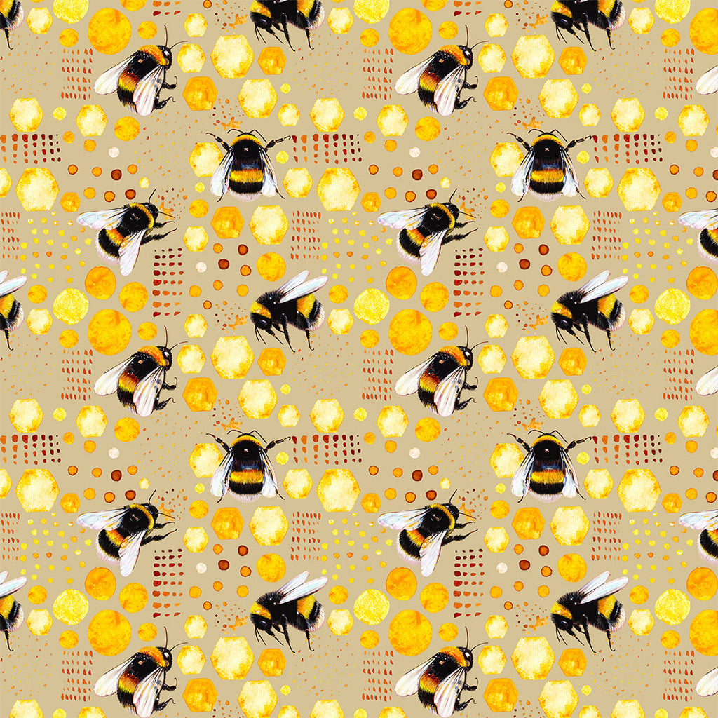 Bumble Bees Fabric