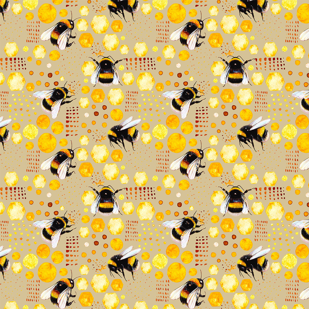 Bumble Bees Fabric