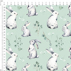 Bunnies Mint, Fabric