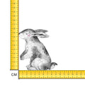 Bunny Grey Iron on Fabric Heat Transfer DTF-123
