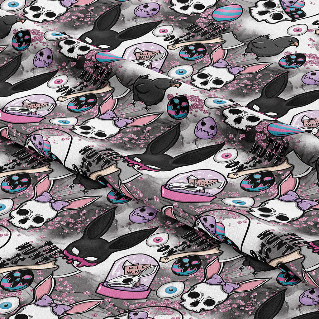 Bunny Skull Fabric