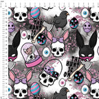 Bunny Skull Fabric