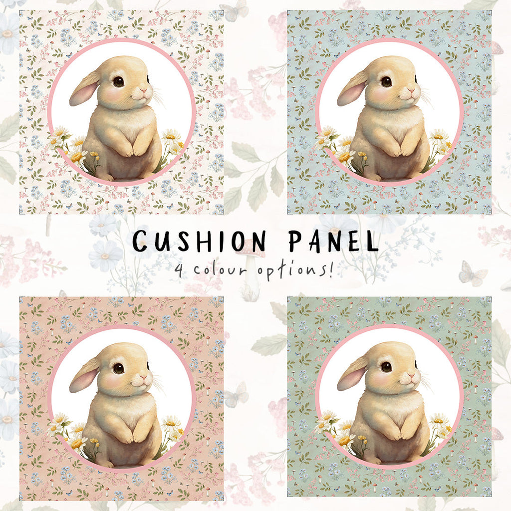 Woodland Bunny Cushion Panel Fabric