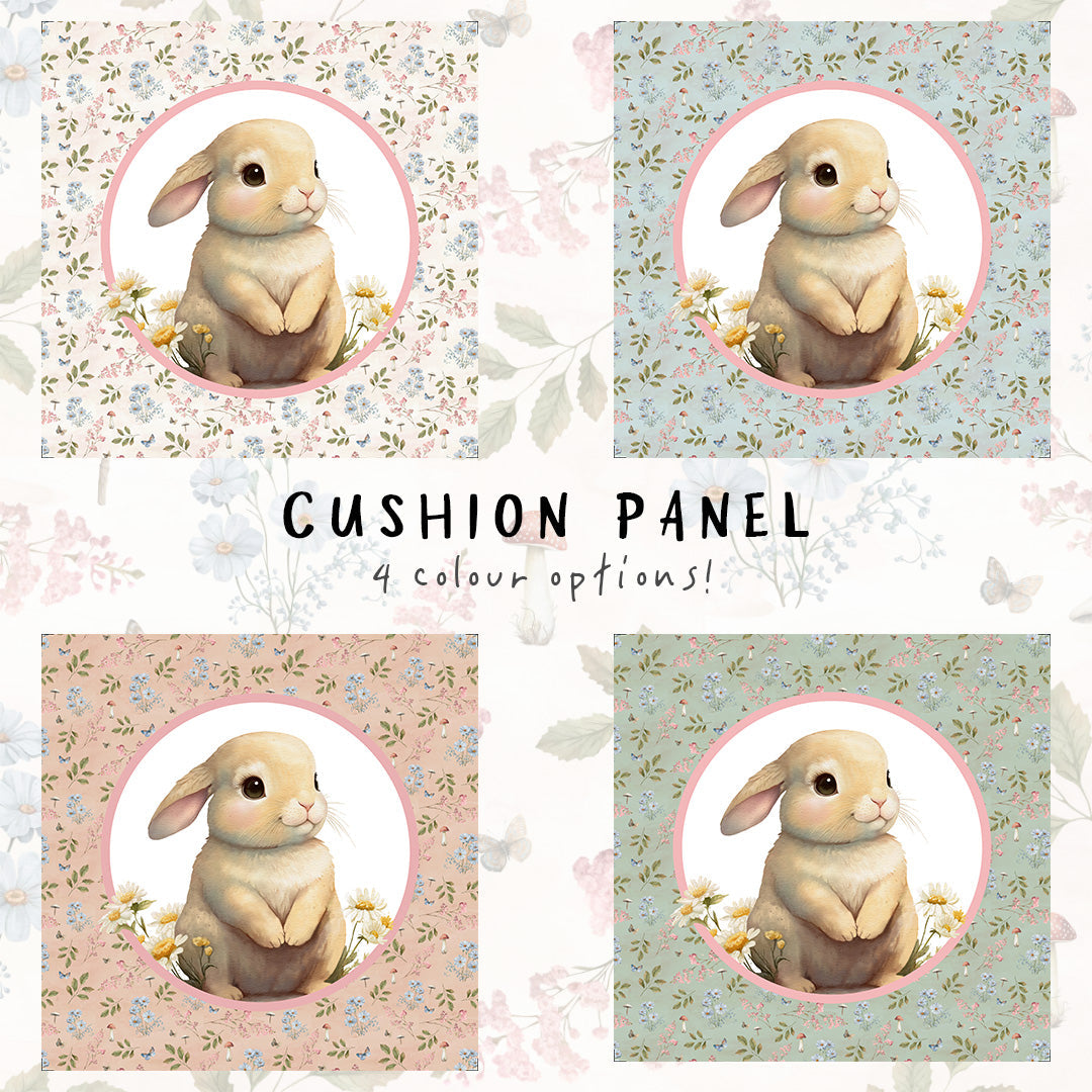 Woodland Bunny Cushion Panel Fabric