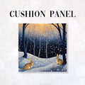 CUSHION Fabric Panel Bunny's Winter Wonderland CP-1185