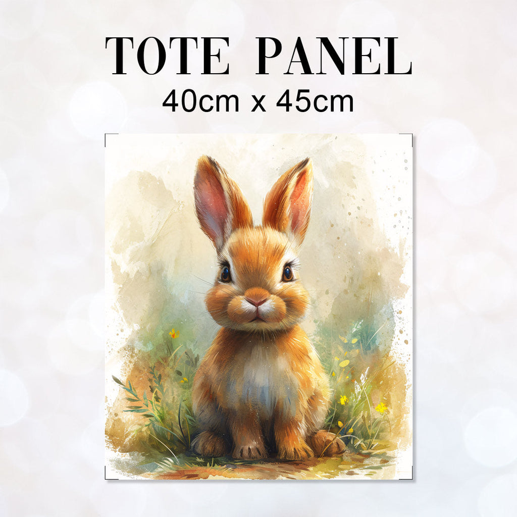 TOTE Fabric Bag Panel Cute Bunny Buttercup TP-300