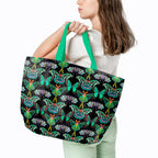 Gardens of Eden Butterflies Black Fabric