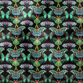 Gardens of Eden Butterflies Black Fabric