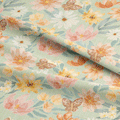 Butterfly Floral Sage Fabric