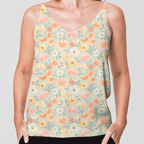 Butterfly Floral Sage Fabric