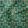 Gardens of Eden Butterflies Green Fabric