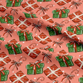 Christmas Gifts Peachy Fabric