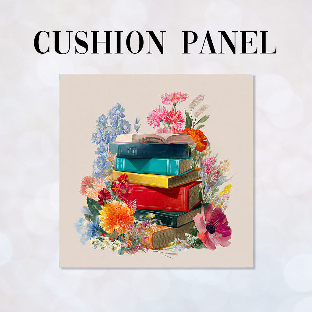 CUSHION Panel Colourful Books CP-1079