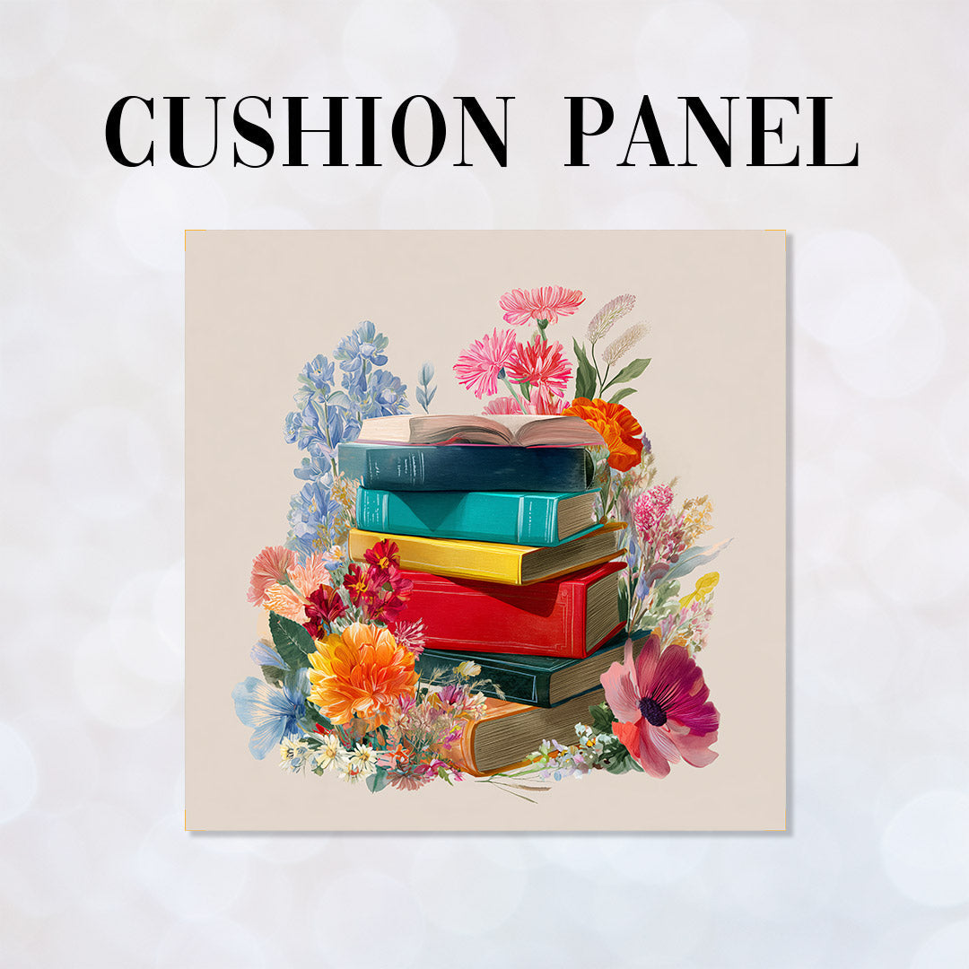 CUSHION Panel Colourful Books CP-1079