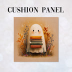CUSHION Panel Cute Bookish Ghost CP-1005