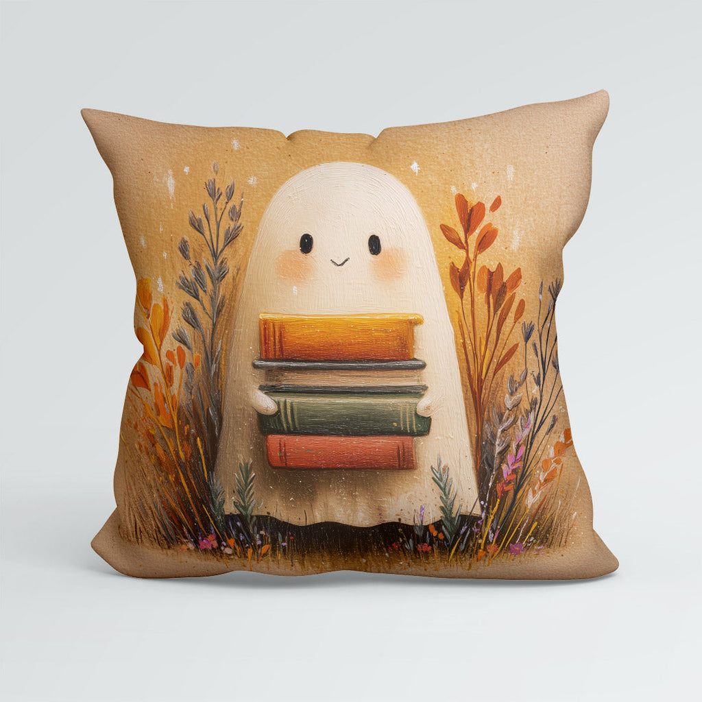 CUSHION Panel Cute Bookish Ghost CP-1005