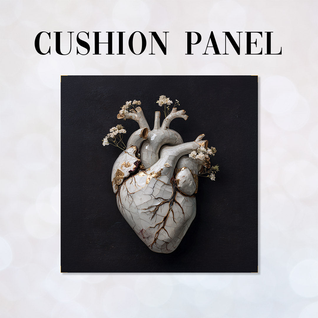 CUSHION Panel Porcelain Heart CP-1009