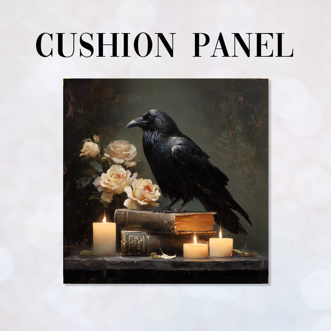 CUSHION Panel Book Raven CP-1010