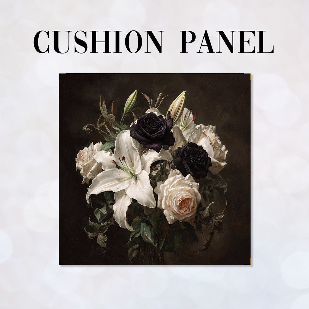 CUSHION Panel Dark Bouquet CP-1014