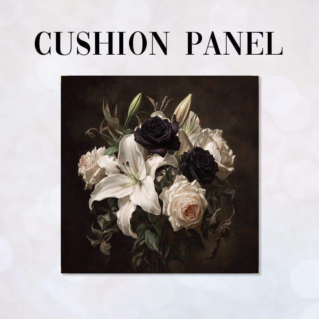 CUSHION Panel Dark Bouquet CP-1014