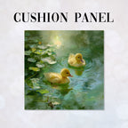 CUSHION Panel Ducklings Green CP-1090