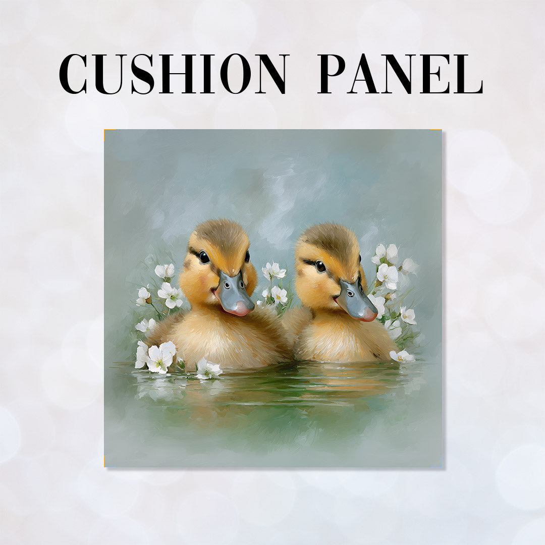 CUSHION Panel Ducklings Grey CP-1018