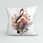 CUSHION Panel Floral Music Note CP-1021