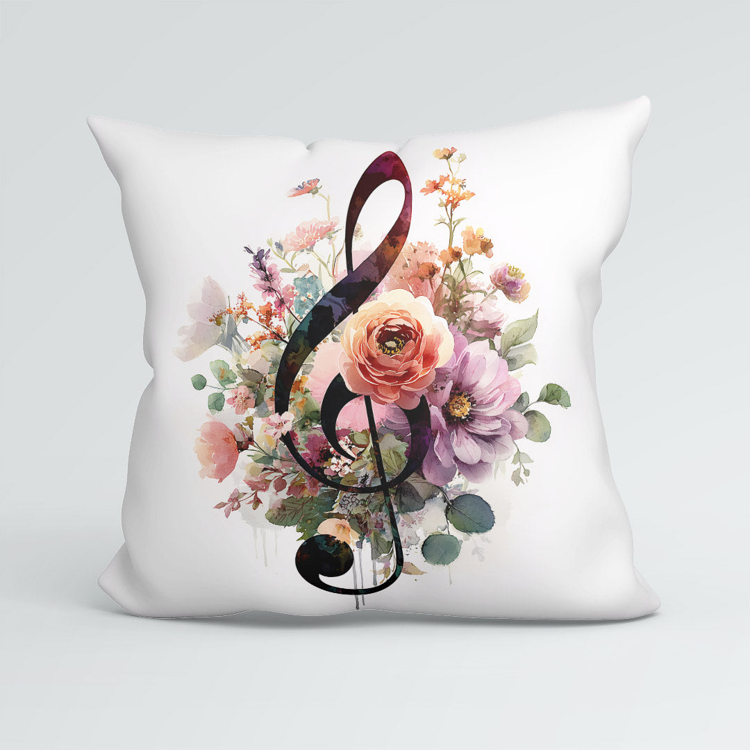 CUSHION Panel Floral Music Note CP-1021