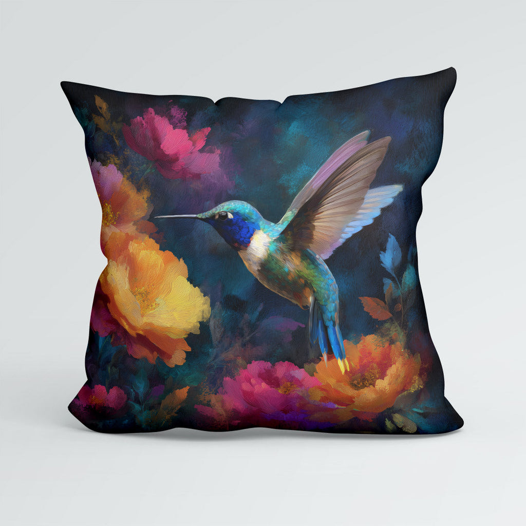 CUSHION Panel Hummingbird Painting CP-1025