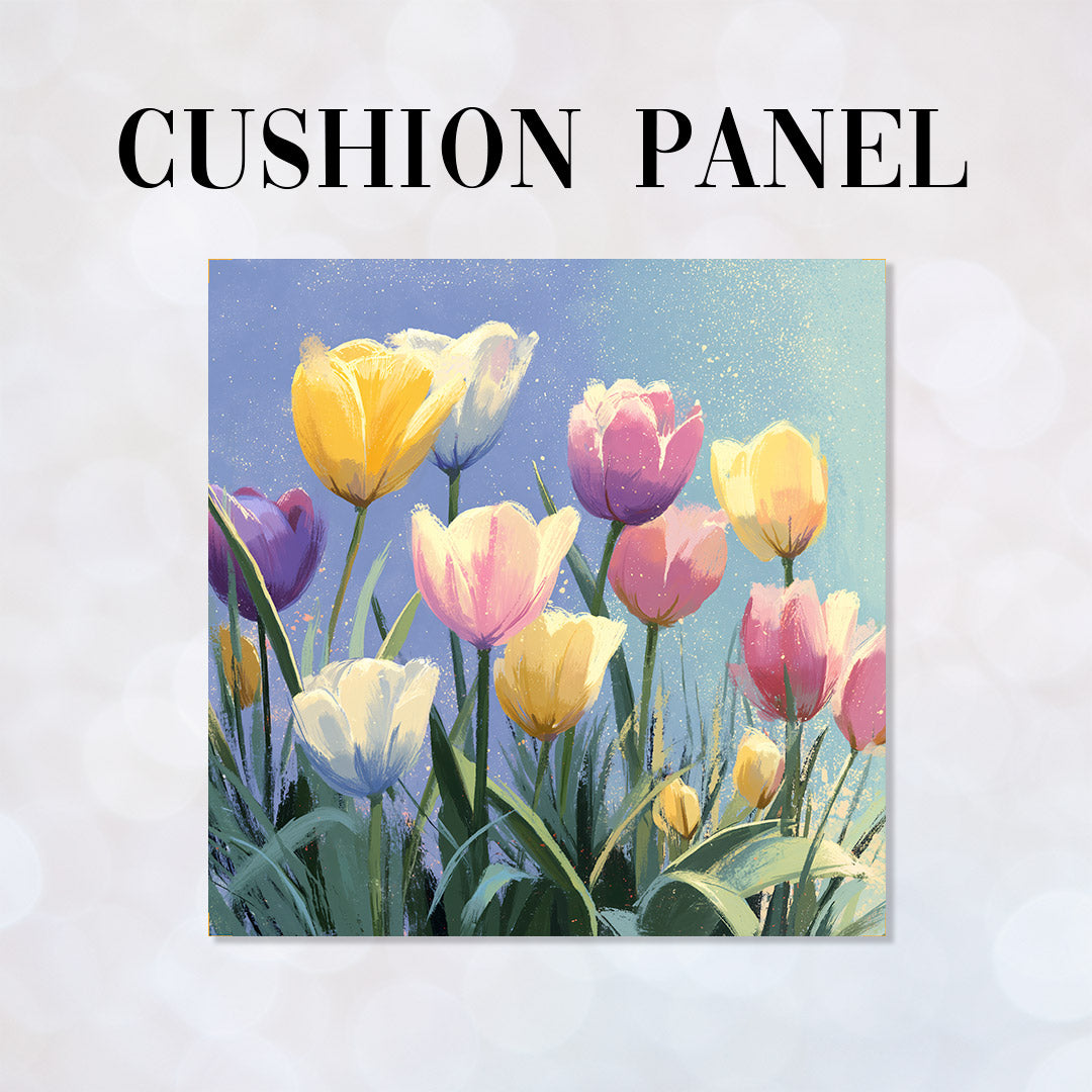 CUSHION Panel Pastel Tulips CP-1035