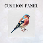CUSHION Panel Watercolour Chaffinch CP-1048