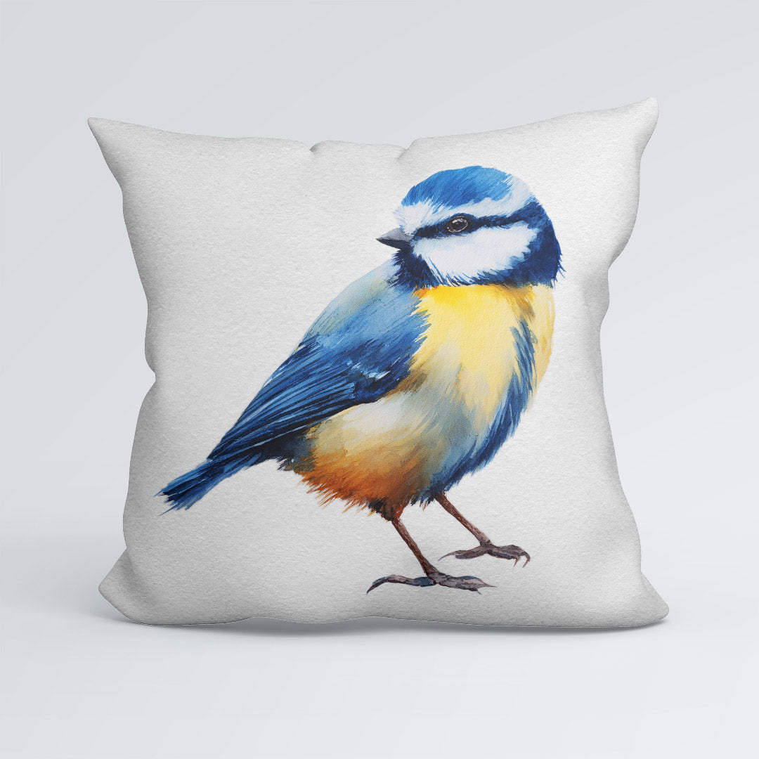 CUSHION Panel Watercolour Blue Tit CP-1049