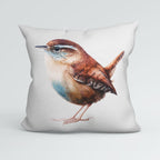 CUSHION Panel Watercolour Wren CP-1050
