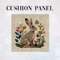 CUSHION Panel Hare on Linen 2 CP-1062