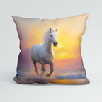 CUSHION Panel Sunset Horse CP-1096