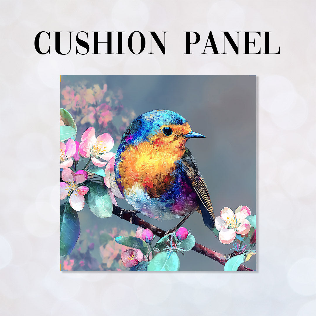 CUSHION Panel Robin on Branch CP-1097