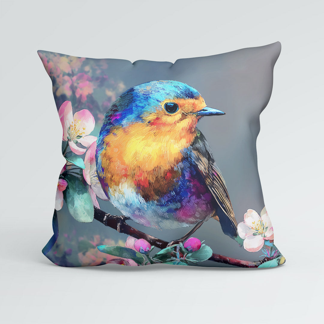 CUSHION Panel Robin on Branch CP-1097