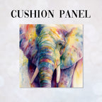 CUSHION Panel Watercolour Elephant CP-1099