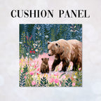 CUSHION Panel Mum and Baby Bear CP-1101