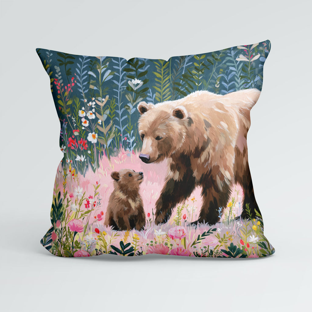 CUSHION Panel Mum and Baby Bear CP-1101