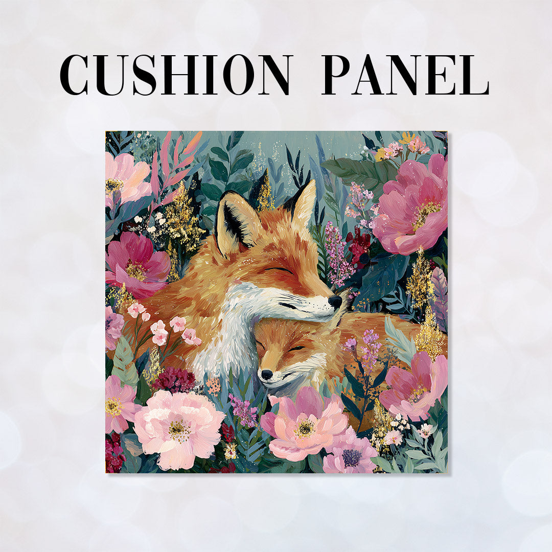 CUSHION Panel Mum and Baby Fox CP-1103