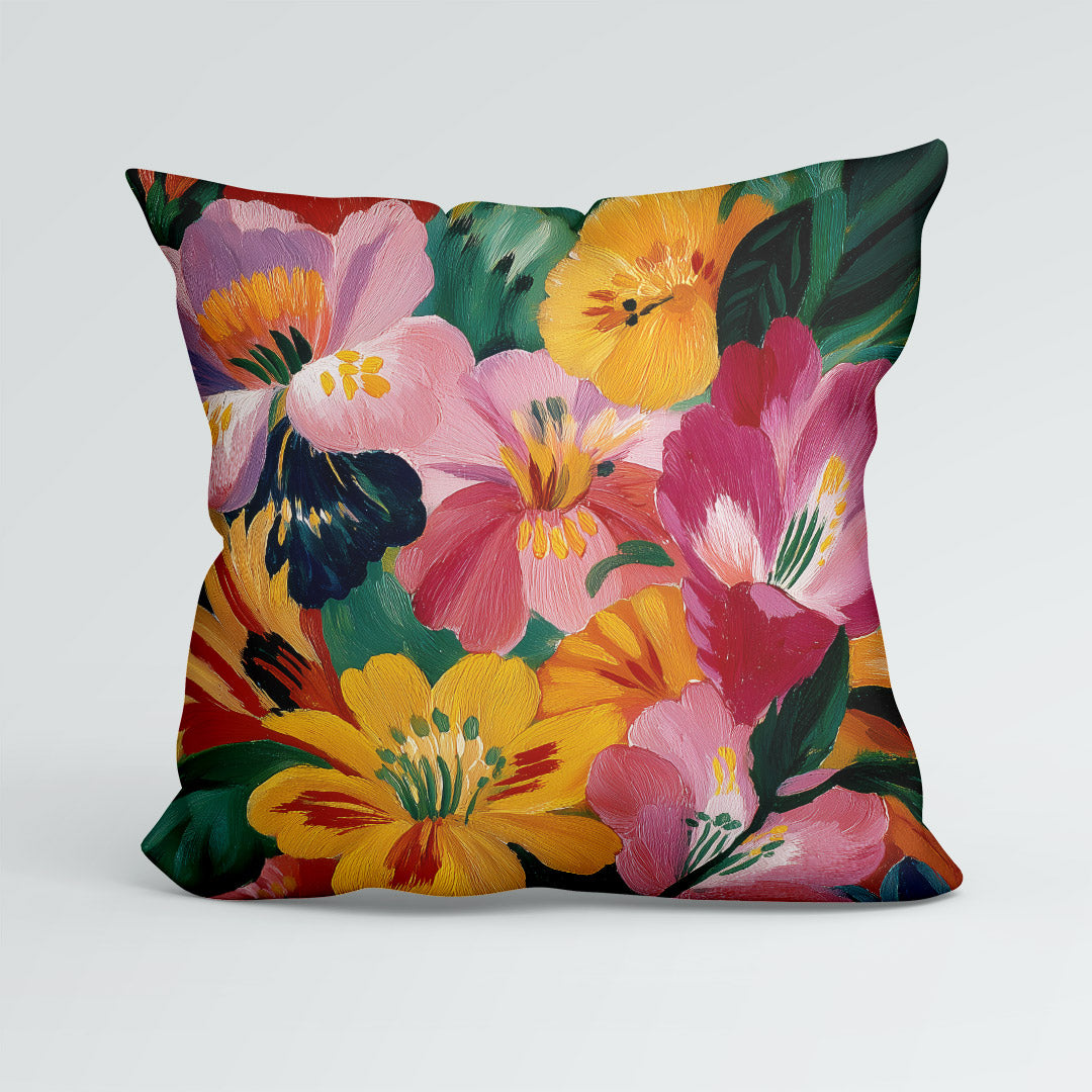 CUSHION Panel Painted Flowers CP-1105
