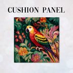 CUSHION Panel Painted Parrot 1 CP-1106