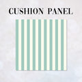 CUSHION Panel Mint Stripes CP-1108