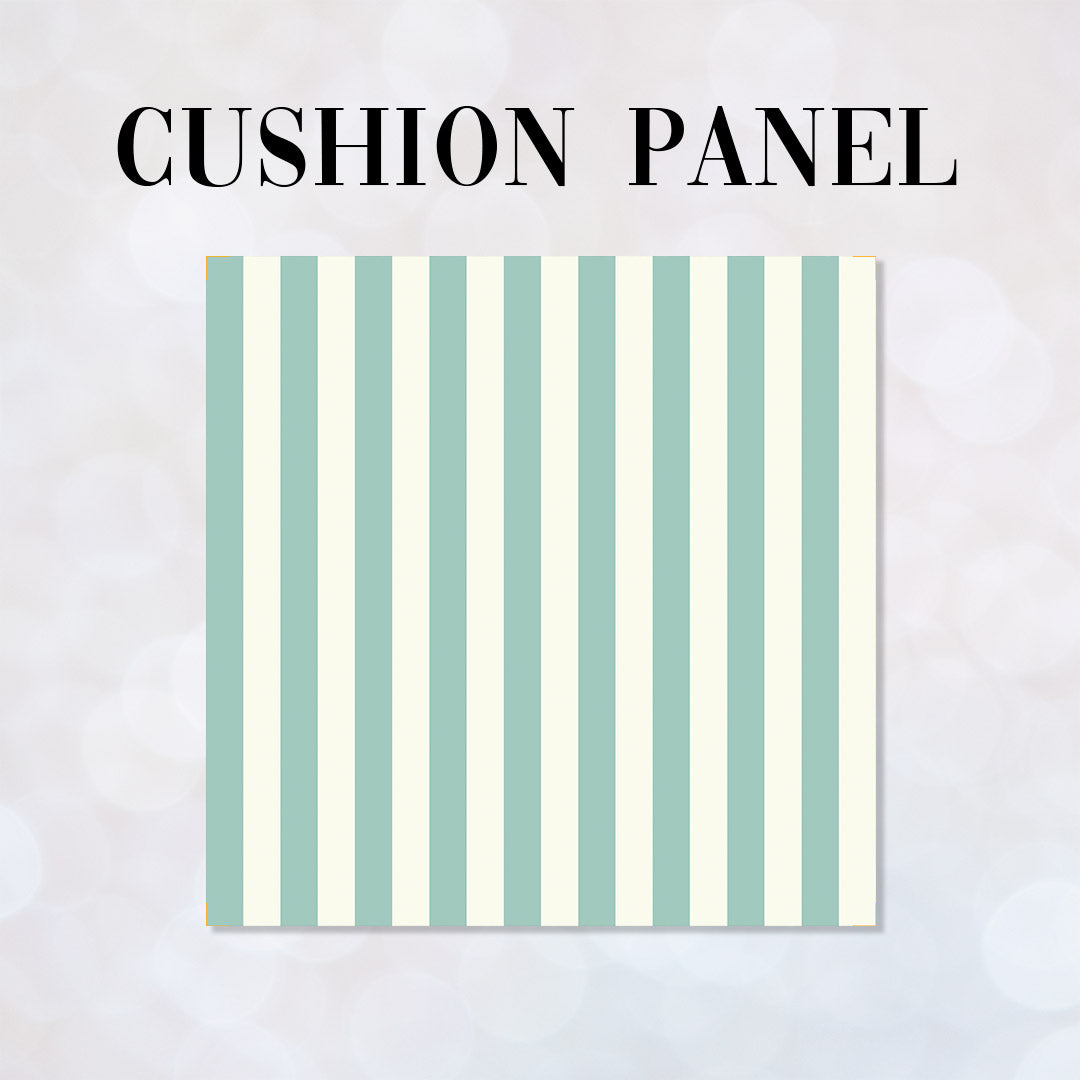 CUSHION Panel Mint Stripes CP-1108