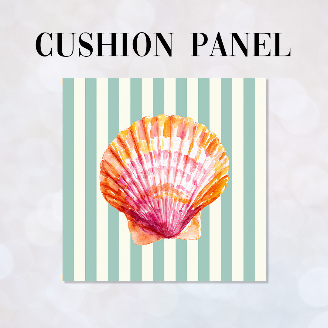 CUSHION Panel Shell 1 Mint Stripes CP-1115
