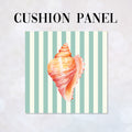 CUSHION Panel Shell 2 Mint Stripes CP-1116