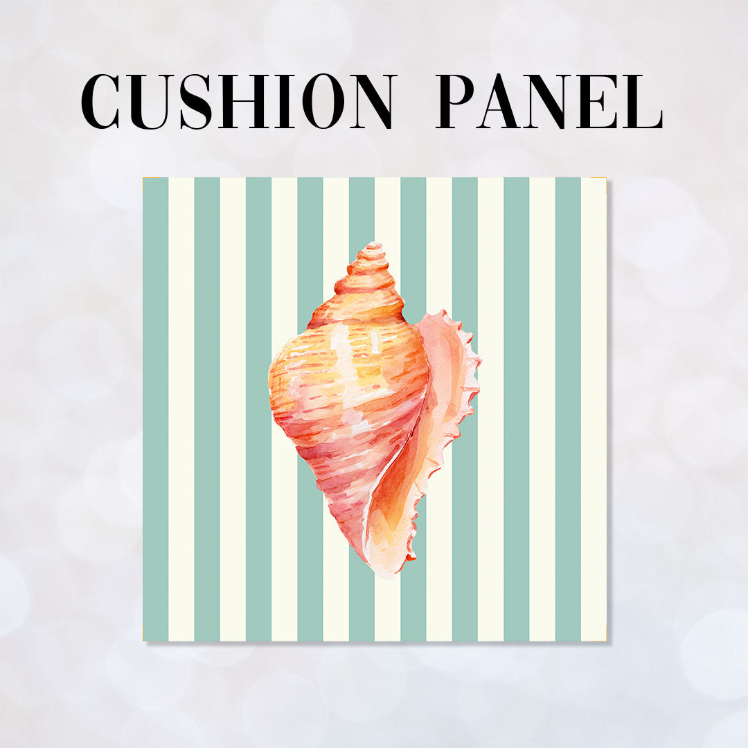 CUSHION Panel Shell 2 Mint Stripes CP-1116